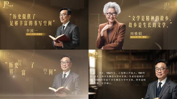 人物专访专家学者访谈记录片展示
