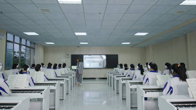 音乐课电子琴教学艺体生