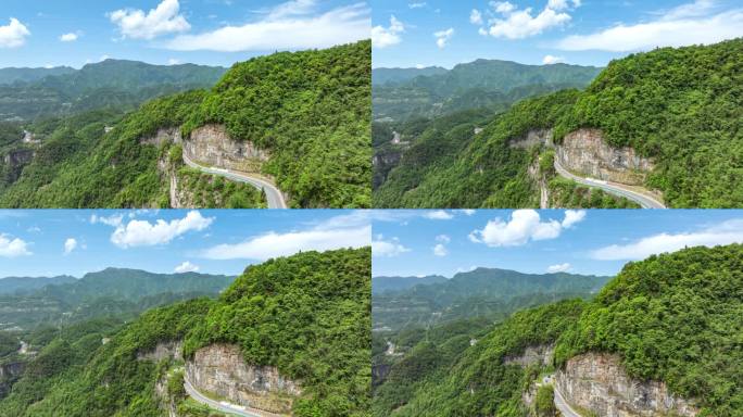 盘山公路与壮丽山景