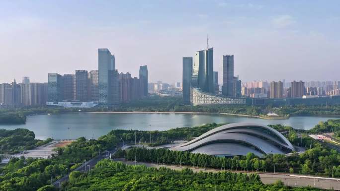 合肥天鹅湖大剧院城市建筑群