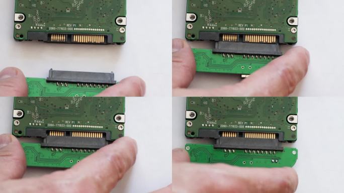 硬盘 NDD 2.5，连接器特写。