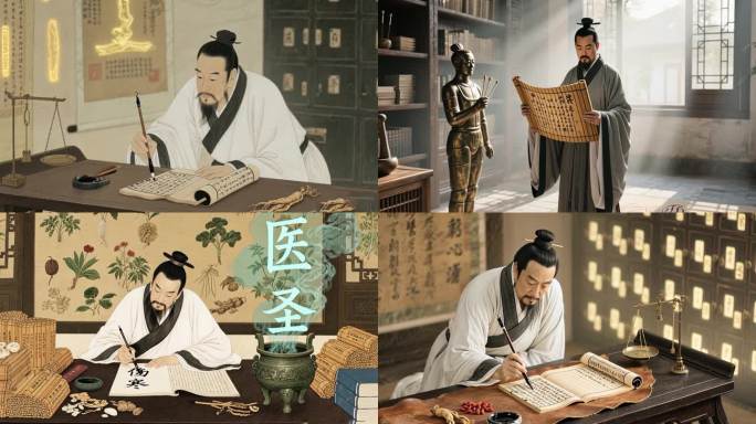 张仲景，医圣张仲景，编写《伤寒杂病论》