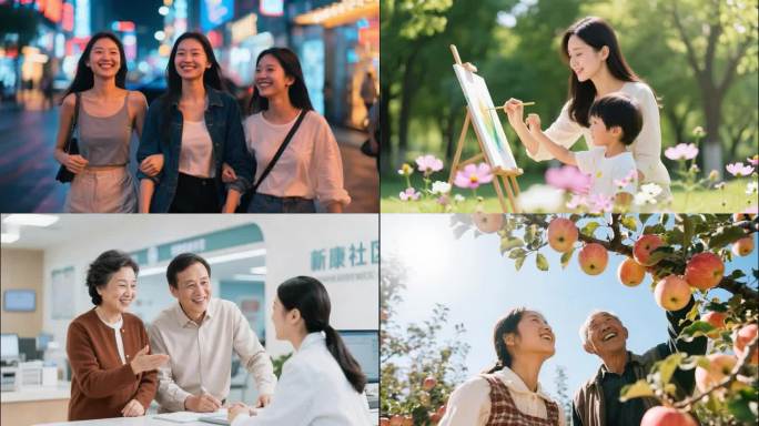 中国人幸福生活笑脸城市宣传片