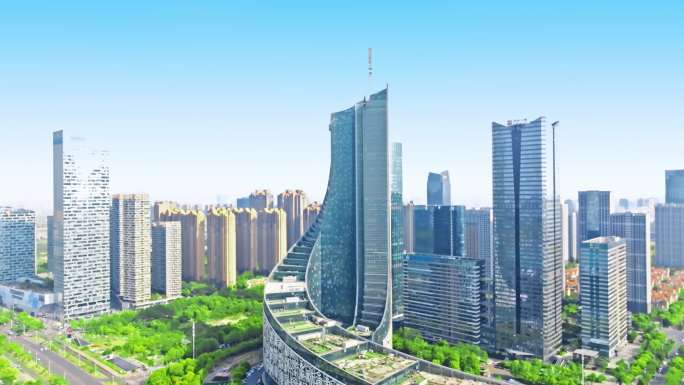 合肥市天鹅湖政务区航拍
