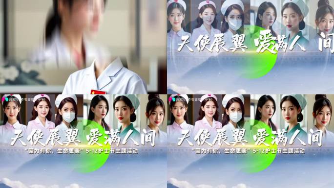 512护士节创意片头