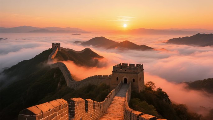 壮丽山河间的万里长城