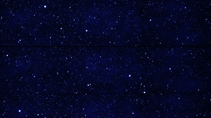 超宽屏蓝色星空粒子背景循环 视频加工程
