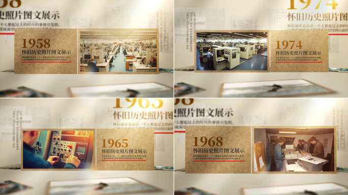 历史大事迹怀旧图文展示