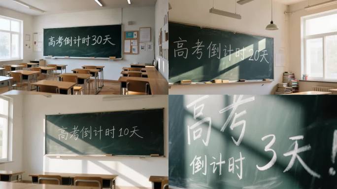 高考倒计时片头高考倒记时高考黑板高考教室