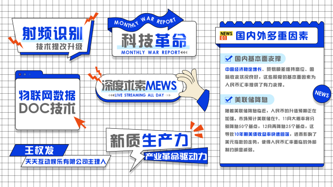 卡通MG文字字幕标题框