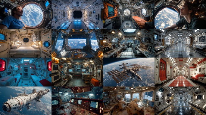 国际空间站 宇航员在太空 空间站生活