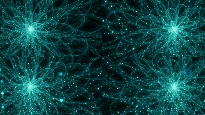 粒子螺旋动画粒子花朵开花