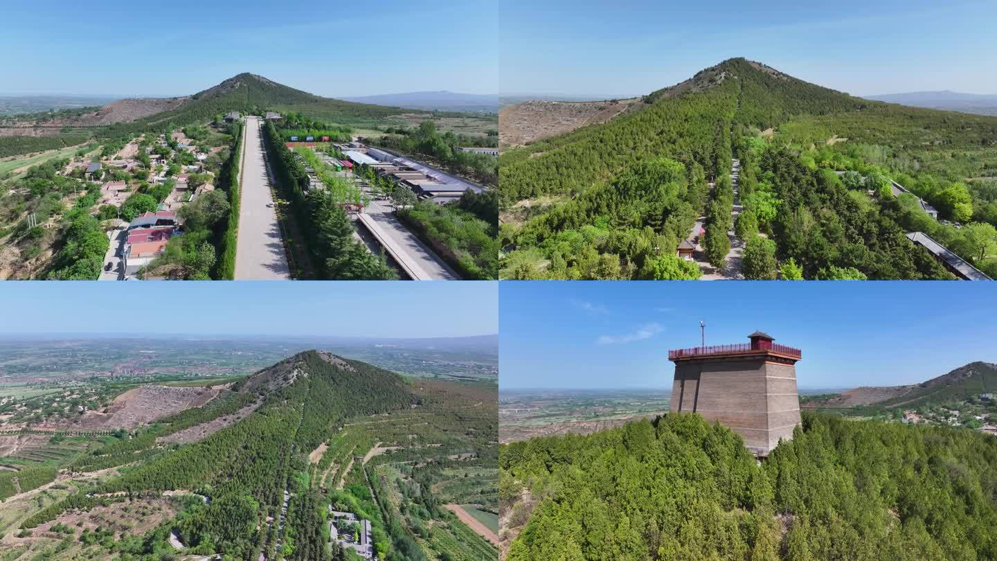 咸阳市乾陵景区航拍