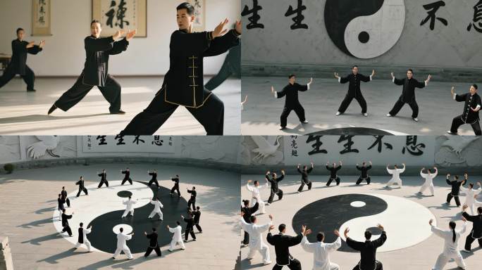 太极拳集体演练
