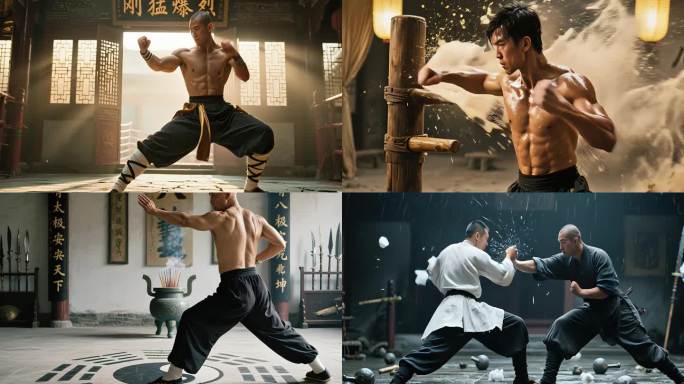 武术大师的精湛表演