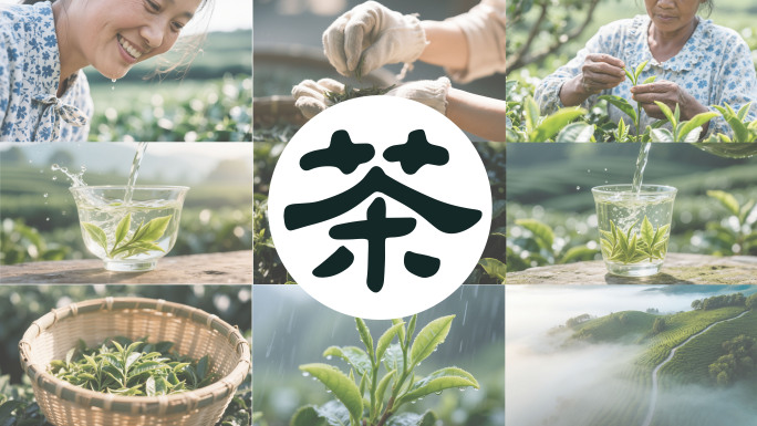 清新茶园采摘与茶文化 茶园 茶农 传统