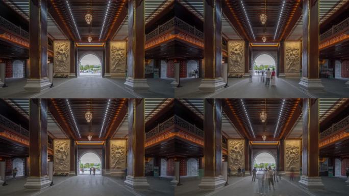 【正版原创实拍】恩施土司城旅游人流游客