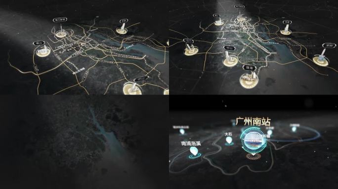 粤港澳湾区+广州区位配套交通地图