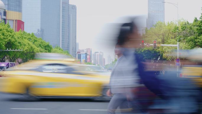 快节奏都市生活剪影
