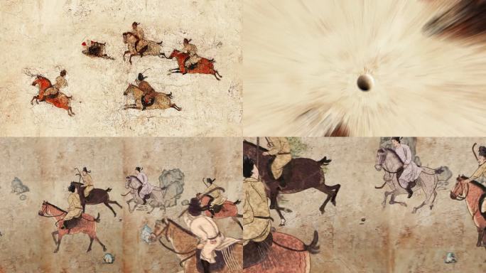 唐章怀太子墓壁画《马球图》