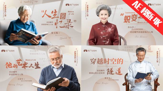 简约唯美人物访谈介绍
