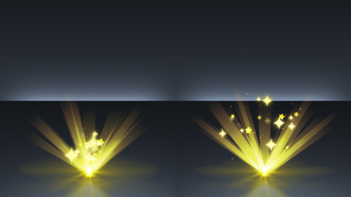 开宝箱特效_金光卡通（提供工程）