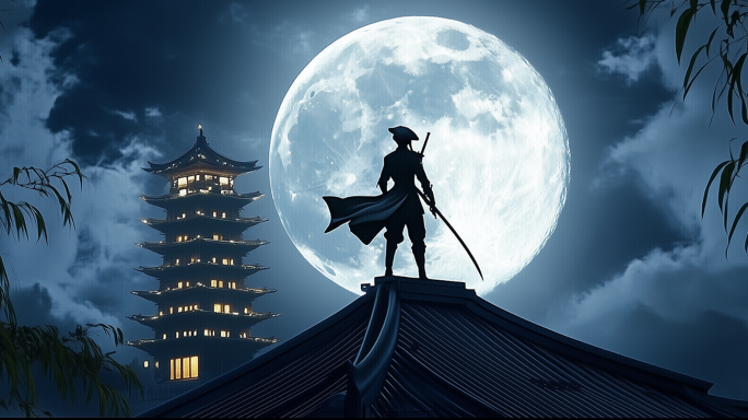 东方武侠意境 水墨武侠 江湖 侠客