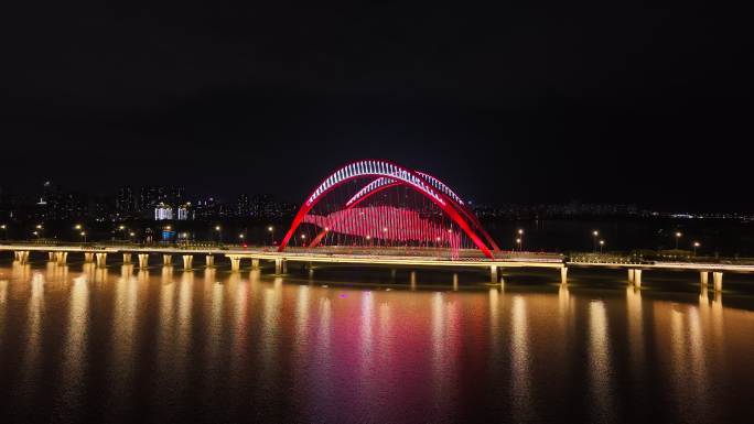 艾溪湖大桥夜景