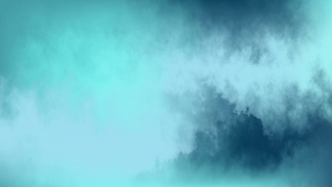 蓝色渐变背景，柔和的雾状云彩。