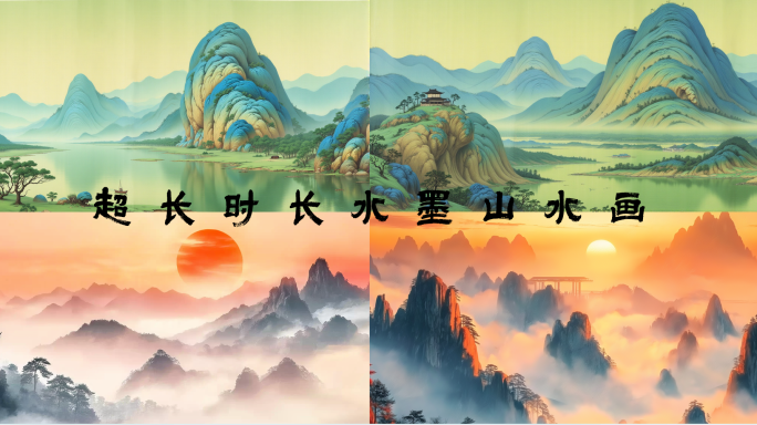 水墨山水 国风山水画宽屏合集