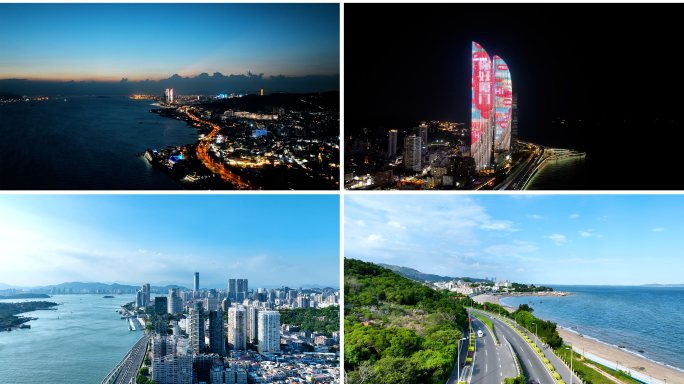 厦门航拍+夜景合集福建宣传片城市旅游风光