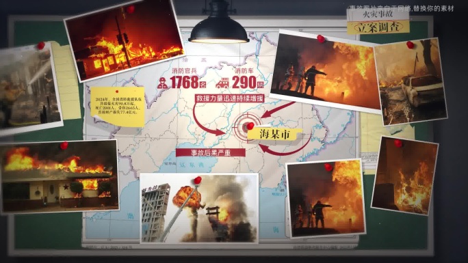 灾害事故地图图文展示