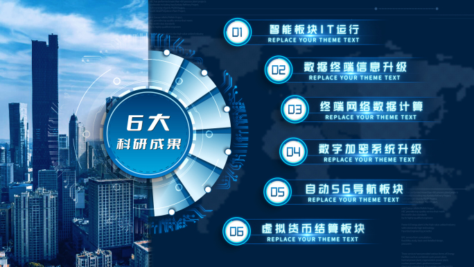 板块科技图文信息分类展示