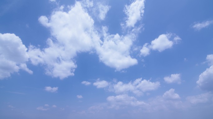 蓝天白云晴空万里云朵漂浮6k分辨率