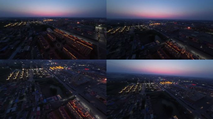 辽阳市灯塔市佟二堡镇夜景