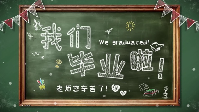 毕业季黑板报祝福