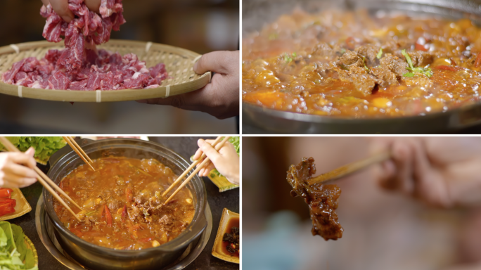 制作鲜烧牛肉美食