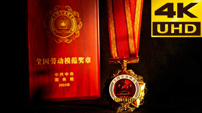 全国劳动模范奖章特写
