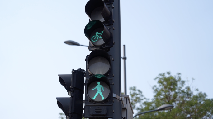 红绿灯路口实拍