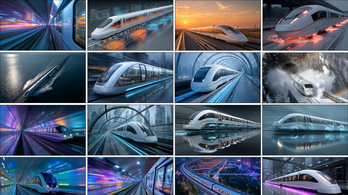 未来科技高速列车 磁悬浮列车 中国速度