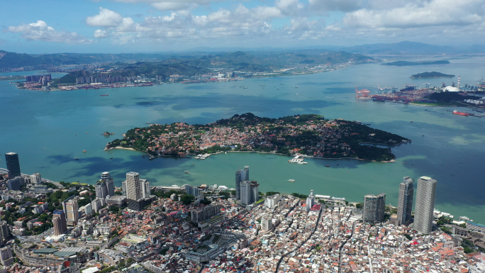 4K航拍厦门地标大景空境