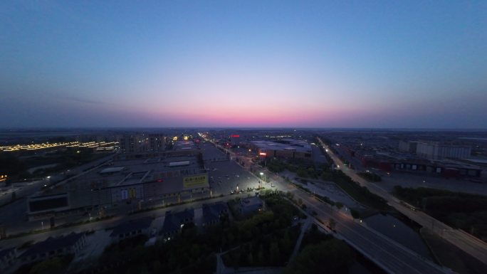 辽阳市灯塔市佟二堡镇夜景