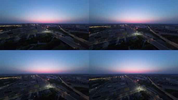 辽阳市灯塔市佟二堡镇夜景