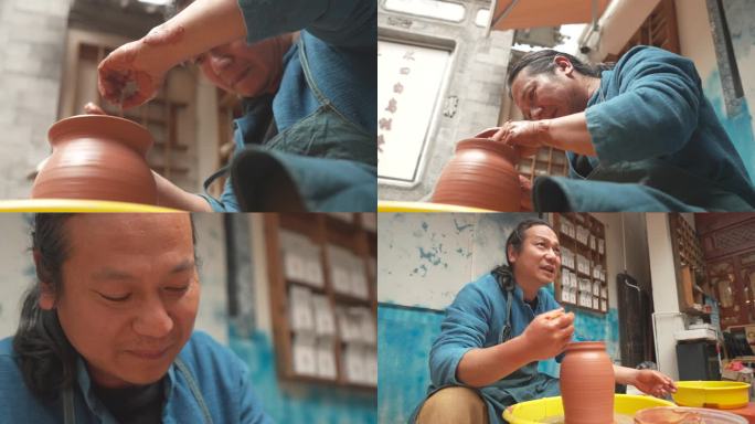 云南大理非遗陶器拉坯