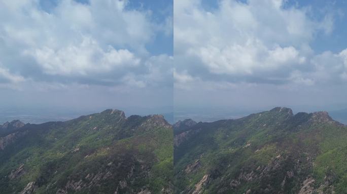 航拍蒙阴岱崮地貌壮丽山河风光