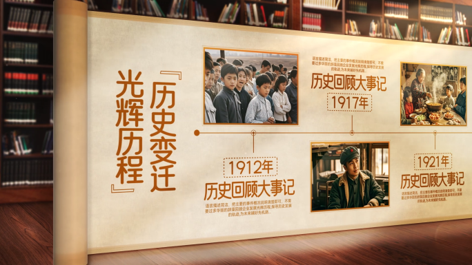 怀旧光影图文历程大事记时间线时间轴展示