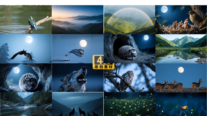 森林秦岭12时辰之自然界的微观与宏观生态