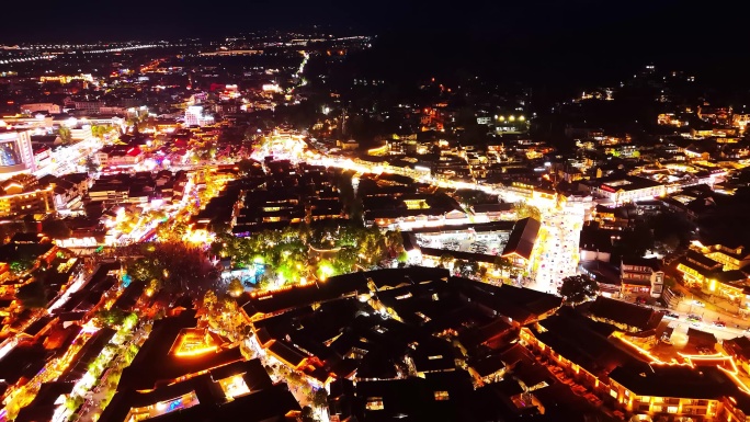 云南丽江古城夜景合集