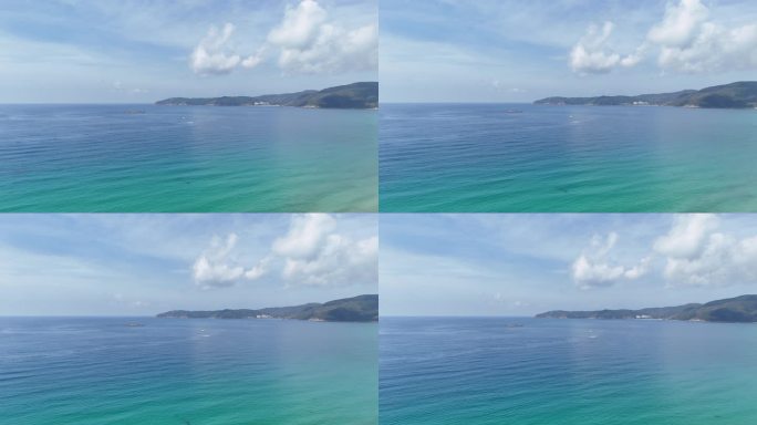 海天一色宁静海岸风光