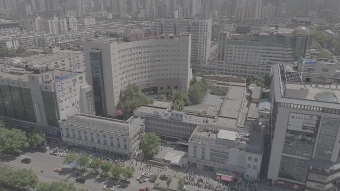 西安市第四医院航拍